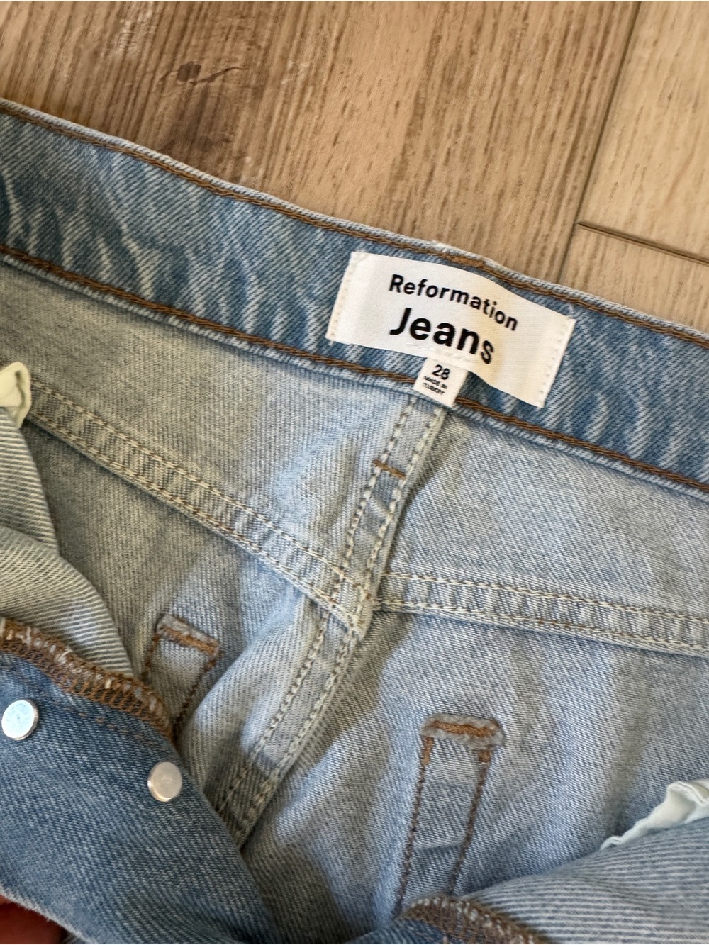 Reformation High-Rise Jeans size 28